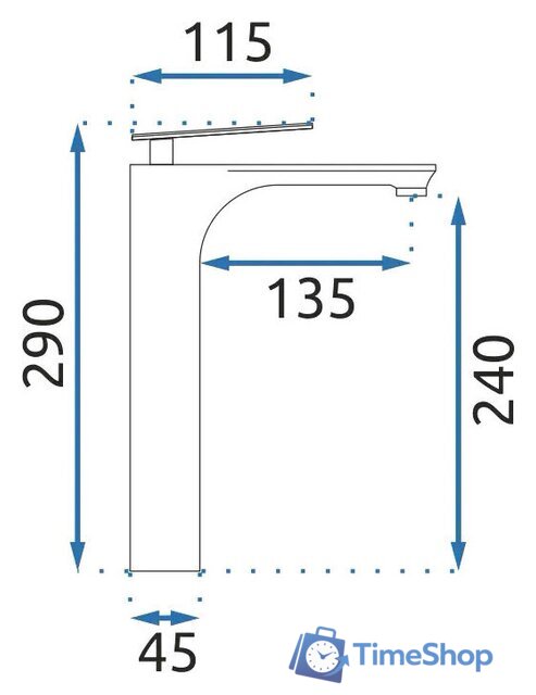 Смеситель Rea Berg B2039 (черный) - Изображение №6 — Интернет-магазин Time-Shop