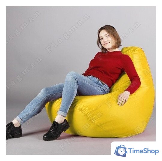 Кресло-мешок Flagman Груша Макси Г2.1-07 (желтый) - Изображение №12 — Интернет-магазин Time-Shop