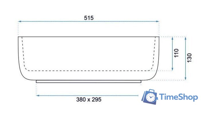 Умывальник Rea Martina U6646 - Изображение №3 — Интернет-магазин Time-Shop