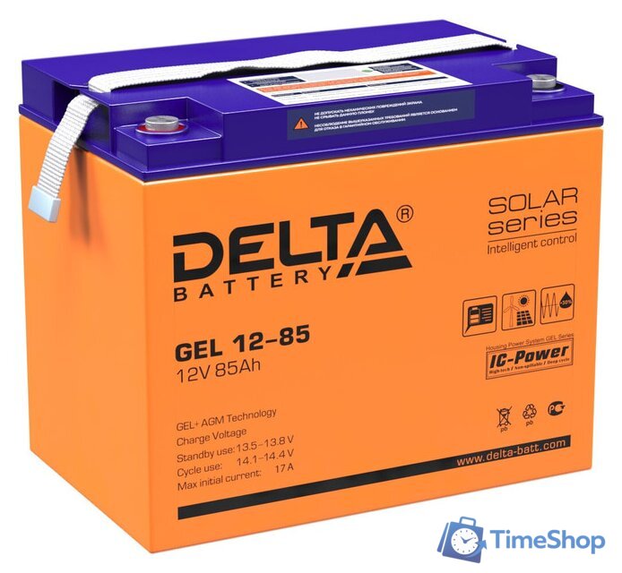 Аккумулятор для ИБП Delta GEL 12-85 (12В/85 А·ч) - Изображение №1 — Интернет-магазин Time-Shop