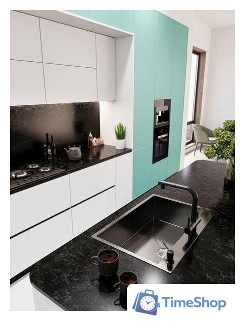 Кухонная мойка Emar EMB-125A PVD Nano Dark - Изображение №2 — Интернет-магазин Time-Shop