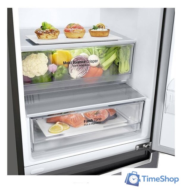 Холодильник LG V+ DoorCooling+ GBB61DSHMN - Изображение №5 — Интернет-магазин Time-Shop