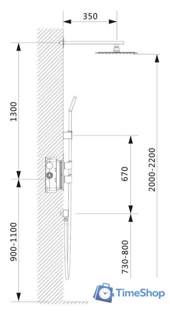 Душевая система  Timo Petruma SX-5059/00SM (хром) - Изображение №5 — Интернет-магазин Time-Shop