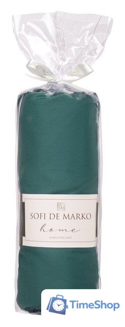 Простыня Sofi De MarkO Мармис 160x200 Пр-мс-160x200x30т.зел (темно-зеленый) - Изображение №2 — Интернет-магазин Time-Shop