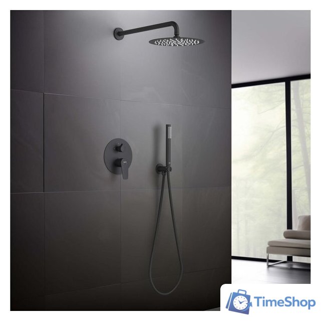 Душевая система  Aquatek Бетта AQ1172MB (черный матовый) - Изображение №5 — Интернет-магазин Time-Shop