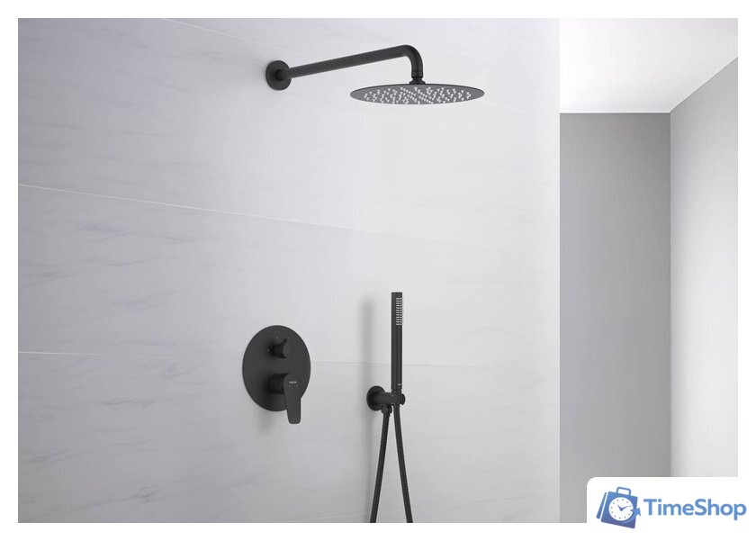 Душевая система  Aquatek Бетта AQ1172MB (черный матовый) - Изображение №10 — Интернет-магазин Time-Shop