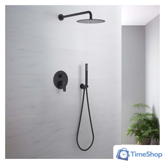 Душевая система  Aquatek Бетта AQ1172MB (черный матовый) - Изображение №9 — Интернет-магазин Time-Shop