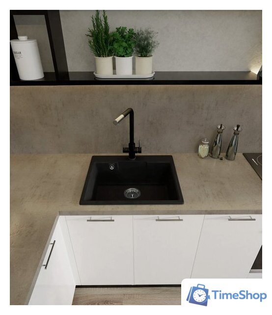 Кухонная мойка GranFest GF-UR-658 (песочный) - Изображение №3 — Интернет-магазин Time-Shop