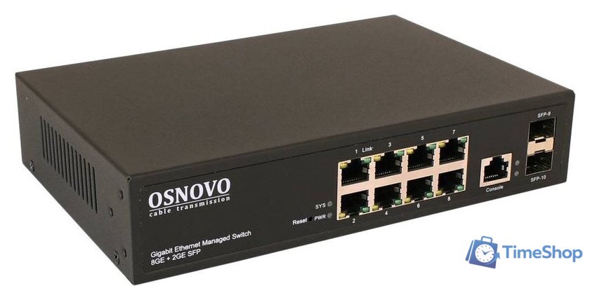 Управляемый коммутатор уровня 2+ Osnovo SW-70802/L2 - Изображение №1 — Интернет-магазин Time-Shop