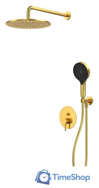 Душевая система  Whitecross Y YSET04TOPGLB (брашированное золото) - Изображение №1 — Интернет-магазин Time-Shop