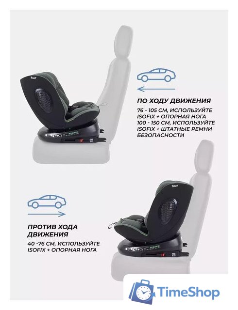 Детское автокресло Rant Helix Isofix AY819 (зеленый) - Изображение №7 — Интернет-магазин Time-Shop