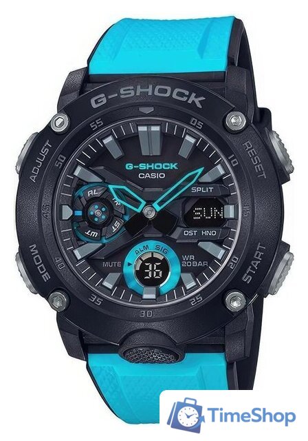 Наручные часы Casio G-Shock GA-2000-1A2 - Изображение №1 — Интернет-магазин Time-Shop