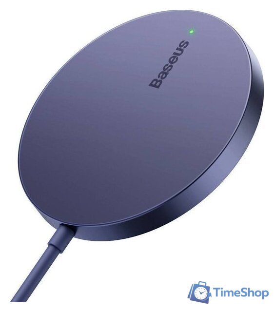 Беспроводное зарядное Baseus Simple Mini3 Magnetic Wireless Charger 15W CCJJ040205 - Изображение №3 — Интернет-магазин Time-Shop