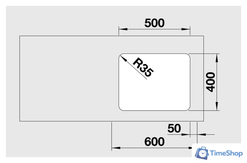 Кухонная мойка Blanco Etagon 500-U [521841] - Изображение №3 — Интернет-магазин Time-Shop