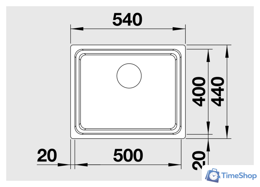 Кухонная мойка Blanco Etagon 500-U [521841] - Изображение №2 — Интернет-магазин Time-Shop