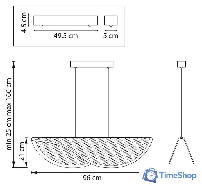 Припотолочная люстра Lightstar Varese 731403 - Изображение №6 — Интернет-магазин Time-Shop