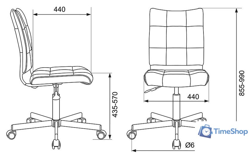 Офисное кресло Бюрократ CH-330M/LT-15 (малиновый) - Изображение №5 — Интернет-магазин Time-Shop