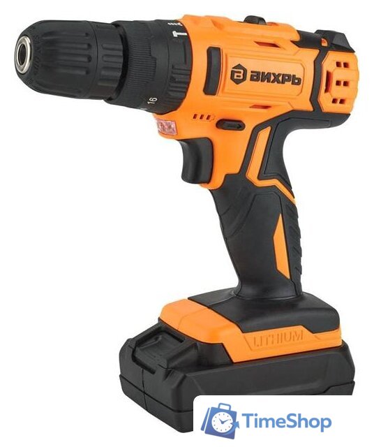 Ударная дрель-шуруповерт Вихрь ДА-24Л-2КУ (с 2-мя АКБ, кейс) - Изображение №1 — Интернет-магазин Time-Shop