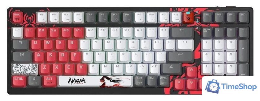 Клавиатура A4Tech Bloody WS98 Naraka (Bloody BLMS Red Plus) - Изображение №2 — Интернет-магазин Time-Shop