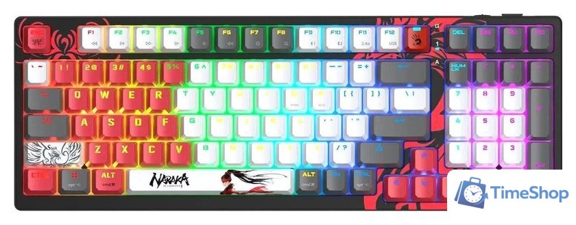 Клавиатура A4Tech Bloody WS98 Naraka (Bloody BLMS Red Plus) - Изображение №1 — Интернет-магазин Time-Shop