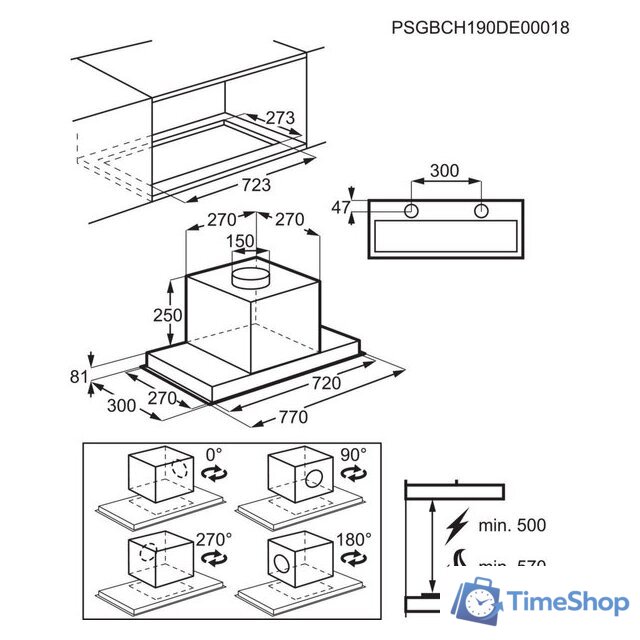 Кухонная вытяжка Electrolux LFG719W - Изображение №2 — Интернет-магазин Time-Shop