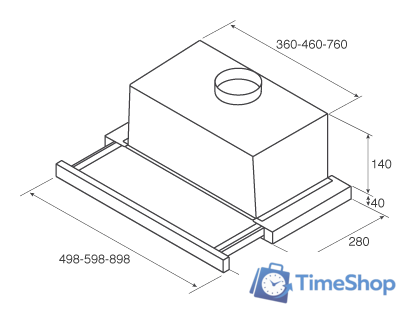 Кухонная вытяжка Jetair Aurora LX/WH/F/50 (PRF0093764) - Изображение №7 — Интернет-магазин Time-Shop