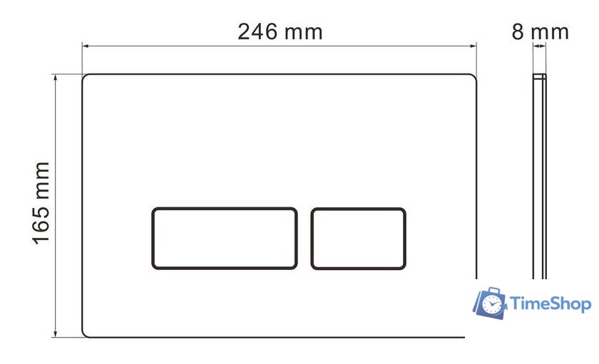 Инсталляция для унитаза Roxen StounFix Dual Fresh 856831 - Изображение №11 — Интернет-магазин Time-Shop