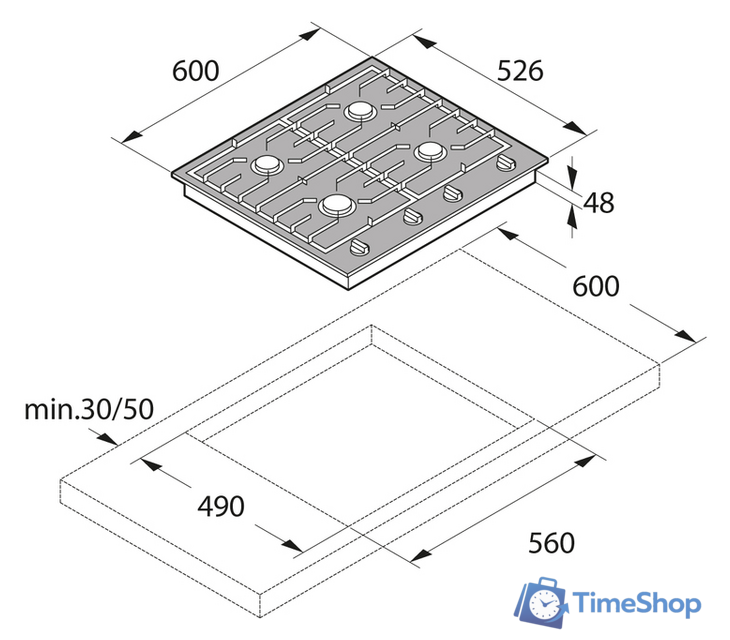 Варочная панель ASKO HG1666SB - Изображение №3 — Интернет-магазин Time-Shop