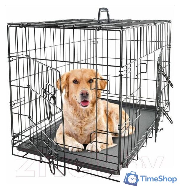 Клетка Duvo Plus Pet Kennel Large 780/482/DV (черный) - Изображение №6 — Интернет-магазин Time-Shop