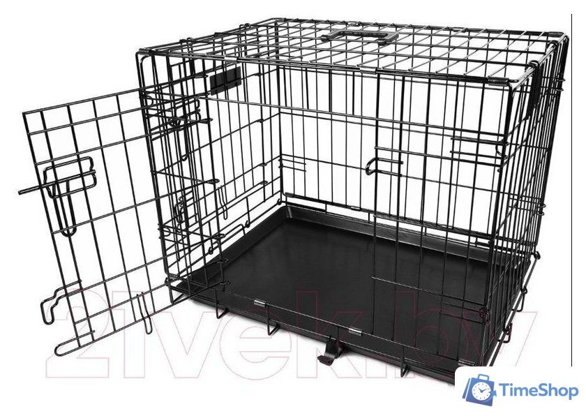 Клетка Duvo Plus Pet Kennel Large 780/482/DV (черный) - Изображение №3 — Интернет-магазин Time-Shop