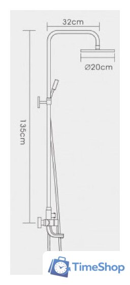 Душевая система  FRAP F2418 - Изображение №2 — Интернет-магазин Time-Shop