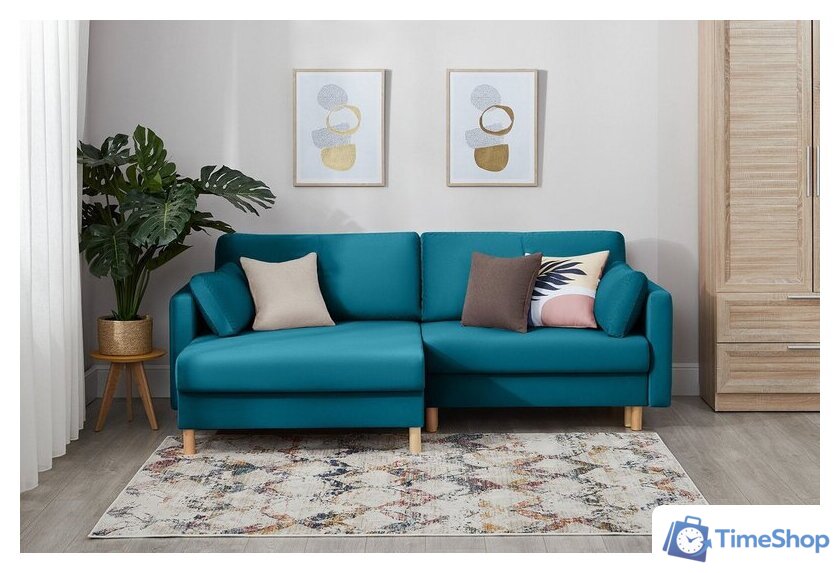 Угловой диван Mio Tesoro Дублин 497 (аквамарин 1102) - Изображение №12 — Интернет-магазин Time-Shop