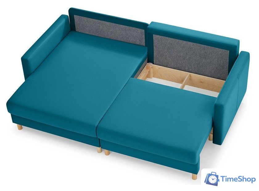 Угловой диван Mio Tesoro Дублин 497 (аквамарин 1102) - Изображение №6 — Интернет-магазин Time-Shop