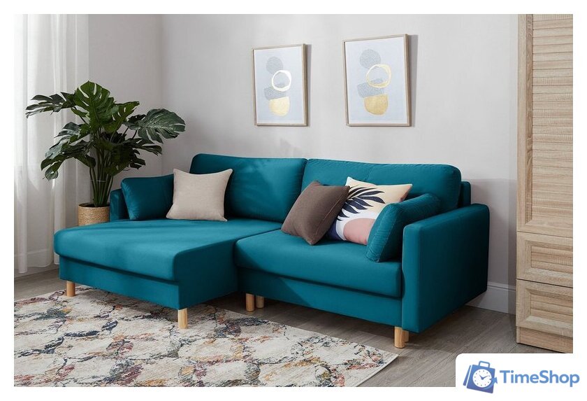 Угловой диван Mio Tesoro Дублин 497 (аквамарин 1102) - Изображение №11 — Интернет-магазин Time-Shop