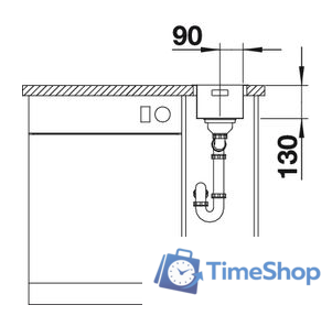 Кухонная мойка Blanco Andano 180-U [522952] - Изображение №2 — Интернет-магазин Time-Shop