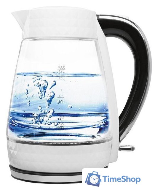 Электрический чайник Polaris PWK 1704CGL Diamond (белый) - Изображение №1 — Интернет-магазин Time-Shop