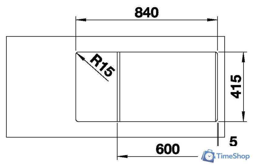 Кухонная мойка Blanco Favum XL 6 S 524238 (кофе) - Изображение №4 — Интернет-магазин Time-Shop