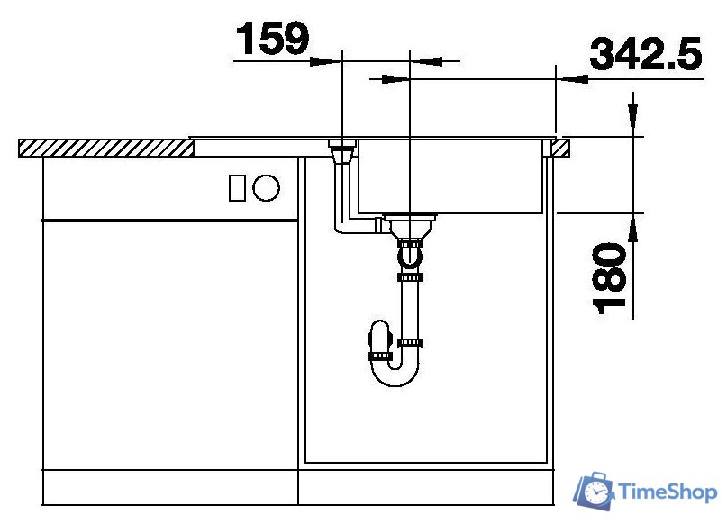 Кухонная мойка Blanco Favum XL 6 S 524238 (кофе) - Изображение №5 — Интернет-магазин Time-Shop
