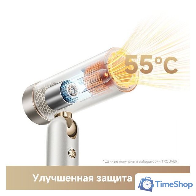 Фен Trouver Flip 10 (белый/золотистый) - Изображение №10 — Интернет-магазин Time-Shop