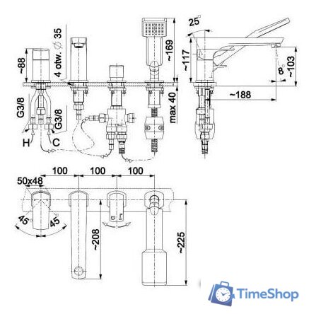 Смеситель Armatura Mokait 5535-210-00 - Изображение №2 — Интернет-магазин Time-Shop