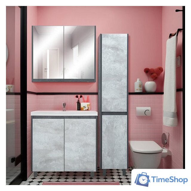  Doratiz Тумба под умывальник Крит 80 9908.129 (серый) - Изображение №11 — Интернет-магазин Time-Shop