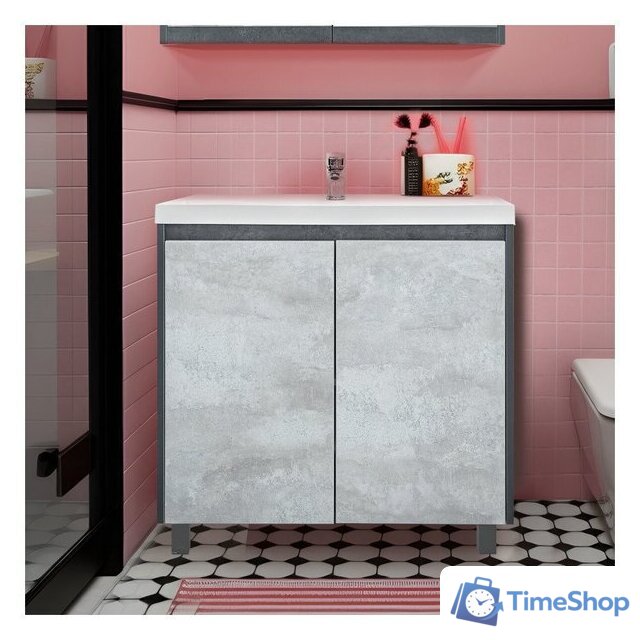  Doratiz Тумба под умывальник Крит 80 9908.129 (серый) - Изображение №12 — Интернет-магазин Time-Shop