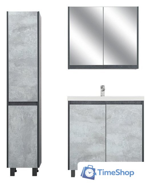  Doratiz Тумба под умывальник Крит 80 9908.129 (серый) - Изображение №10 — Интернет-магазин Time-Shop