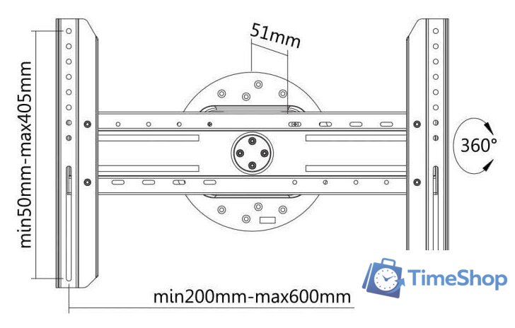 Кронштейн для телевизора SBOX PLB-1246F - Изображение №7 — Интернет-магазин Time-Shop