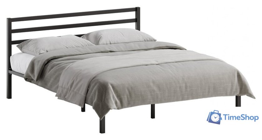 Кровать Домаклево Сталь 180x200 (черный) - Изображение №1 — Интернет-магазин Time-Shop