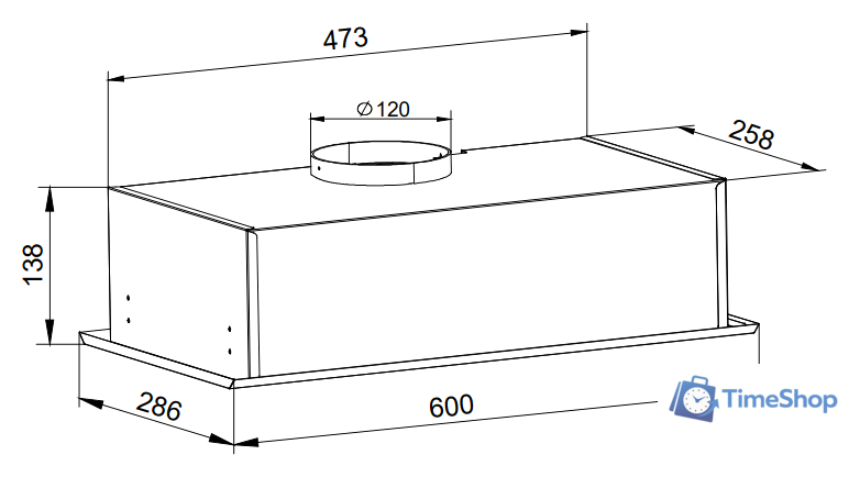 Кухонная вытяжка Grand Fleet (белый) - Изображение №4 — Интернет-магазин Time-Shop