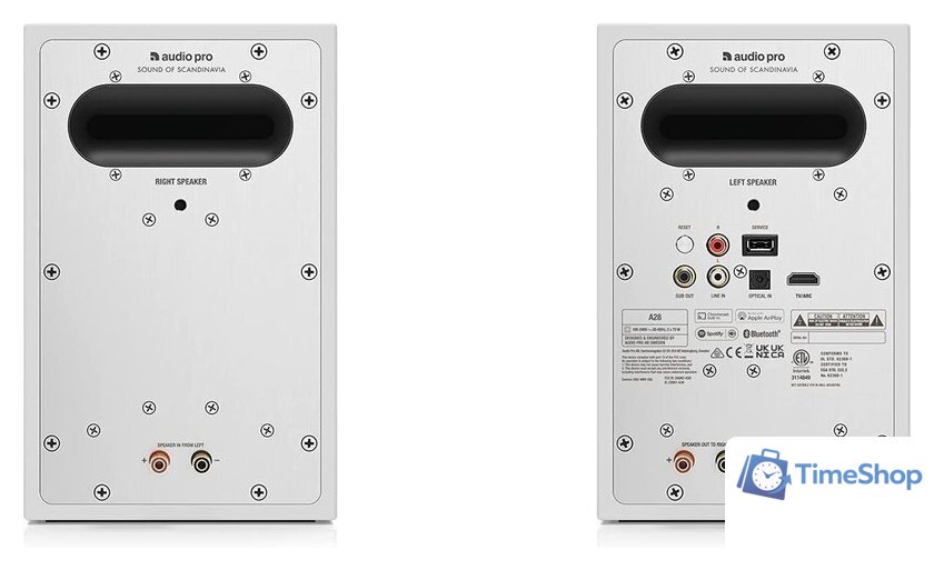 Полочная акустика Audio Pro A28 (белый) - Изображение №6 — Интернет-магазин Time-Shop