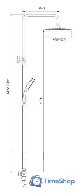 Душевая система  Gappo G2499-40 - Изображение №2 — Интернет-магазин Time-Shop