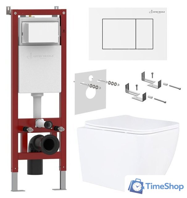 Унитаз подвесной Asten Readle Zentralmodul AR0601-135W - Изображение №1 — Интернет-магазин Time-Shop