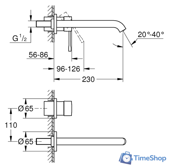 Смеситель Grohe Essence New 19967GN1 (холодный рассвет) - Изображение №2 — Интернет-магазин Time-Shop